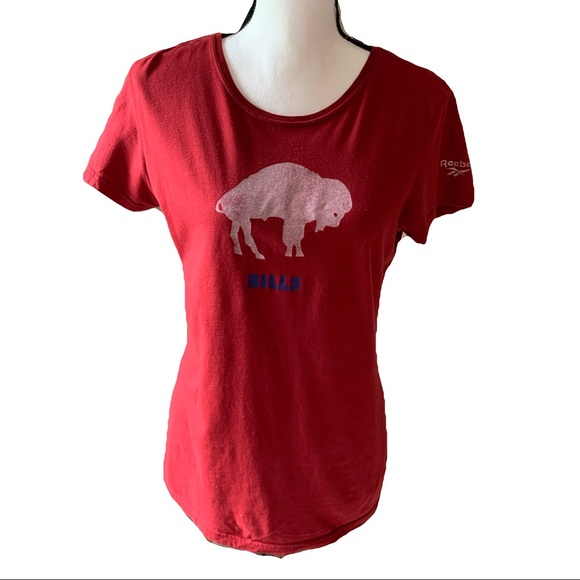 Tops - Red Buffalo Bills Scoop Neck T Shirt